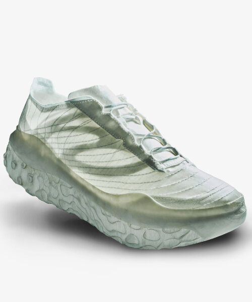 korvaa shoes come to life using mycelium, bacterial nanocellulose and biodegradable plastics