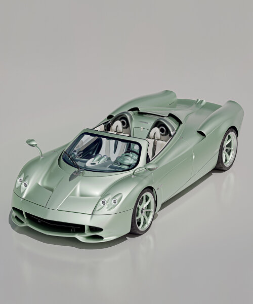 pagani debuts open-air speedster huayra codalunga with hand-chiseled sculptures in cabin