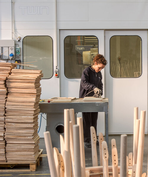 pedrali celebrates 20 years of woodworking in manzano manufactory with iconic chairs