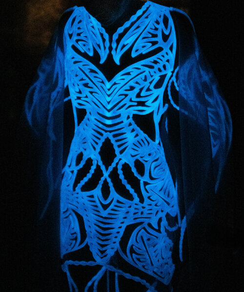 reactive bioluminescent algae illuminate iris van herpen’s haute couture show in paris