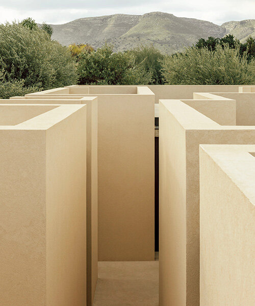 SOLUM studio shapes its coastal 'patio house' as a maze of thick walls in sicily